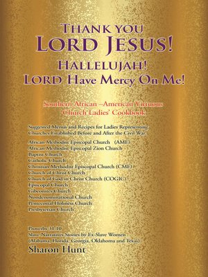 cover image of Thank You Lord Jesus! Hallelujah! Lord Have Mercy on Me!